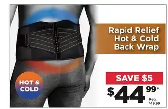 Showcase US Rapid relief hot & cold back offer