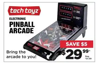 Showcase US Tech toyz electronic tabletop pinball machine offer