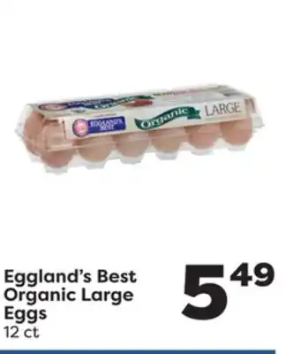 Weis Markets Eggland's best organic large eggs offer