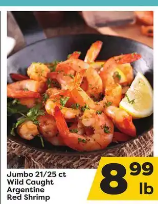Weis Markets Jumbo 21/25 ct wild caught argentine red shrimp offer