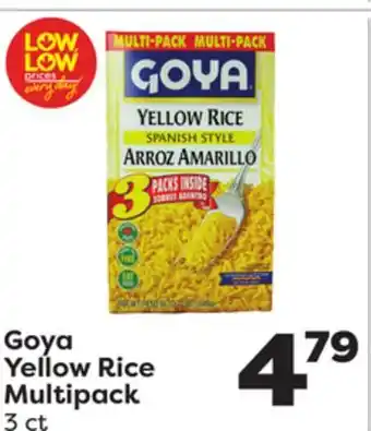 Weis Markets Goya yellow rice multipack offer