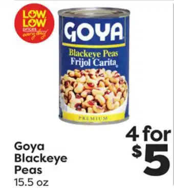 Weis Markets Goya blackeye peas offer