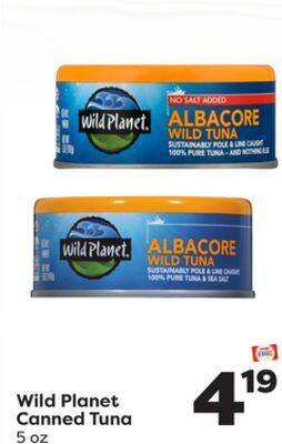 Weis Markets Wild planet canned tuna offer