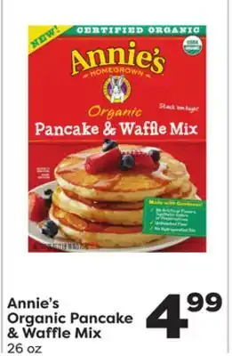 Weis Markets Annie's organic pancake & waffle mix offer