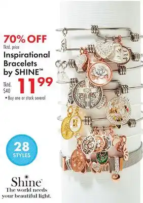 Boscov's Inspirational bracelets by shine offer