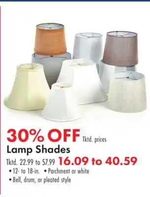 Boscov's Lamp shades offer