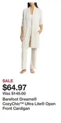 Nordstrom Barefoot dreams cozychic ultra lite open front cardigan offer