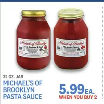 Kings Food Markets Michael's of brooklyn pasta sauce offer