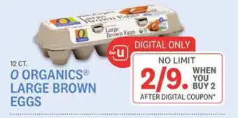 Kings Food Markets O organics large brown eggs offer