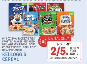 Kings Food Markets Kellogg's cereal offer