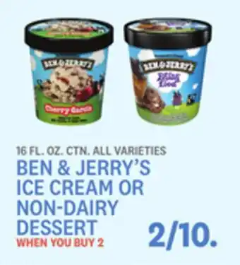 Kings Food Markets Ben & jerry's ice cream or non-dairy dessert offer