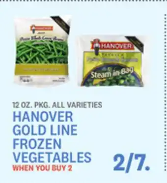 Kings Food Markets Hanover gold line frozen vegetables offer