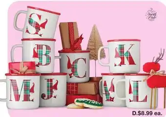 JC Penney North pole trading co. monogram mugs offer