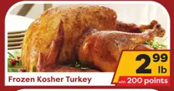 Weis Markets Frozen kosher turkey offer
