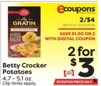 Weis Markets Betty crocker potatoes offer