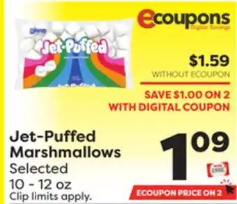 Weis Markets Jet-puffed marshmallows offer