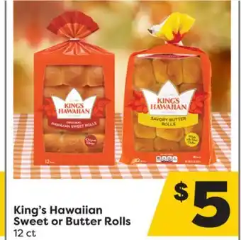 Weis Markets King's hawaiian sweet or butter rolls offer