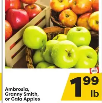 Weis Markets Ambrosia, granny smith, or gala apples offer