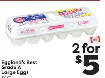 Weis Markets Eggland's best grade a large eggs offer
