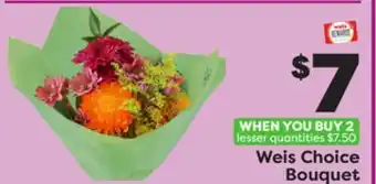 Weis Markets Weis choice bouquet offer