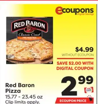 Weis Markets Red baron pizza offer