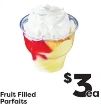 Weis Markets Fruit filled parfaits offer