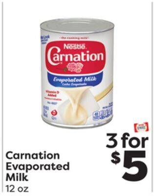 Weis Markets Carnation evaporated milk offer