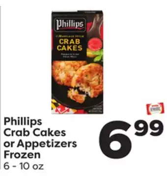 Weis Markets Phillips crab cakes or appetizers offer