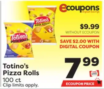 Weis Markets Totino's pizza rolls offer