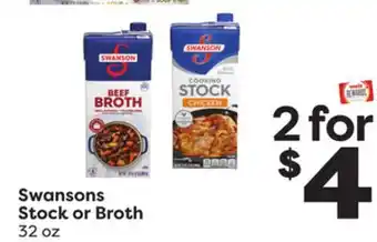 Weis Markets Swansons stock or broth offer