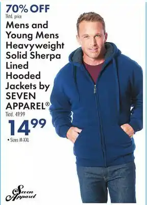 Boscov's Mens and young mens heavyweight solid sherpa lined hooded jackets offer