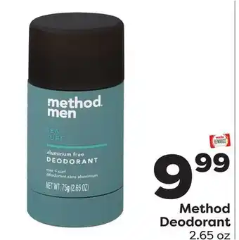 Weis Markets Method deodorant offer