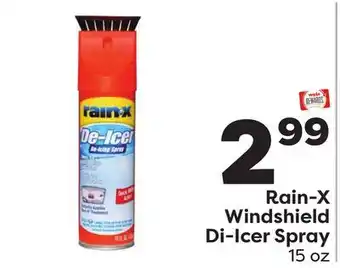 Weis Markets Rain-x windshield di-icer spray offer