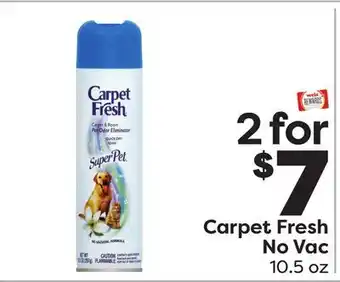 Weis Markets Carpet fresh no vac offer