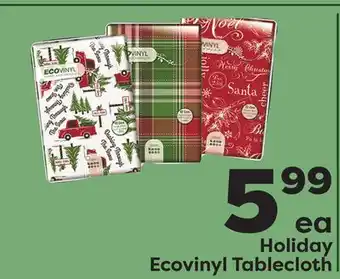 Weis Markets Holiday ecovinyl tablecloth offer