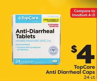 Weis Markets Topcare anti diarrheal caps offer