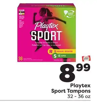 Weis Markets Playtex sport tampons offer
