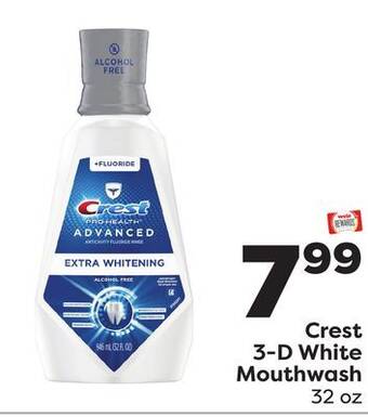 Weis Markets Crest 3-d white mouthwash offer