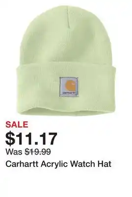 Dick's Sporting Goods Carhartt acrylic watch hat offer
