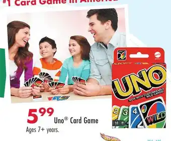 Boscov's Uno card game offer