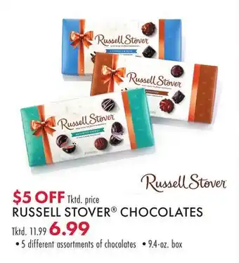 Boscov's Russell stover chocolates offer