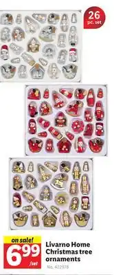 Lidl Livarno home christmas tree ornaments offer