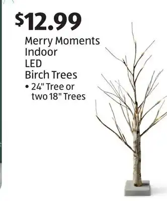 Aldi Merry moments indoor led birch trees offer