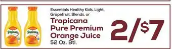 DeCicco & Sons Tropicana pure premium orange juice offer