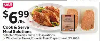 Stop&Shop Cook & serve meal solutions offer