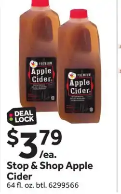 Stop&Shop Stop & shop apple cider offer