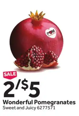 Stop&Shop Wonderful pomegranates offer