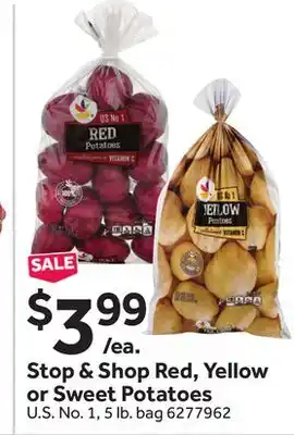 Stop&Shop Stop & shop red, yellow or sweet potatoes offer