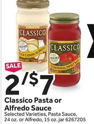 Stop&Shop Classico pasta or alfredo sauce offer