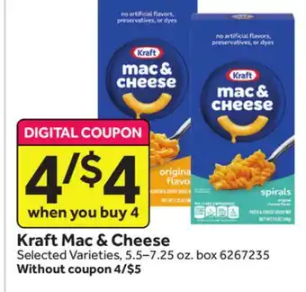 Stop&Shop Kraft mac & cheese offer